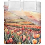Tulips Field Tree Duvet Cover Double Side (California King Size)