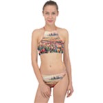 Tulips Field Tree Halter Bikini Set
