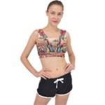 Tulips Field Tree V-Back Sports Bra