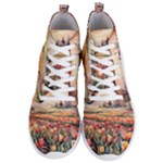 Tulips Field Tree Men s Lightweight High Top Sneakers