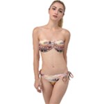 Tulips Field Tree Twist Bandeau Bikini Set