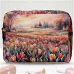 Tulips Field Tree Make Up Pouch (Large)