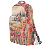 Tulips Field Tree Double Compartment Backpack