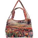 Tulips Field Tree Double Compartment Shoulder Bag