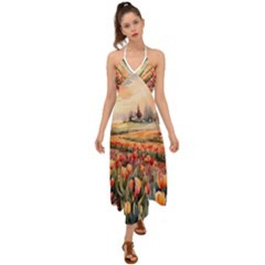 Halter Tie Back Dress  