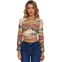 Long Sleeve V-Neck Top 