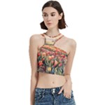 Tulips Field Tree Cut Out Top