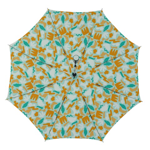 Design Pattern Seamless Tropical Automatic Folding Umbrella with Case (Medium) from UrbanLoad.com