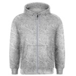 Light Grey Snake Men s Zipper Hoodie