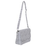 Light Grey Snake Shoulder Bag with Back Zipper
