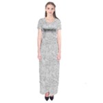 Light Grey Snake Short Sleeve Maxi Dress