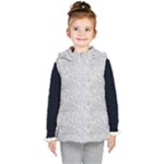 Light Grey Snake Kids  Hooded Puffer Vest