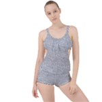 Light Grey Snake Boyleg Tankini Set 