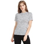 Light Grey Snake Women s Short Sleeve Rash Guard