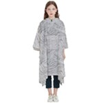 Light Grey Snake Kids  Hooded Rain Ponchos