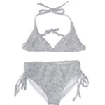 Light Grey Snake Kids  Classic Bikini Set