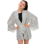 Light Grey Snake Long Sleeve Kimono