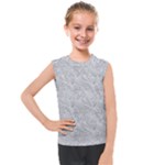 Light Grey Snake Kids  Mesh Tank Top