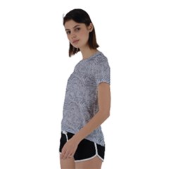 Short Sleeve Open Back T-Shirt 