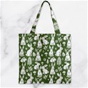 Zipper Grocery Tote Bag 