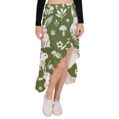 Asymmetrical Ruffle Hem Skirt  