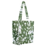 Easter bunny pattern Everyday Shoulder Bag with Pouch Bag