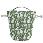 Easter bunny pattern Drawstring Bucket Bag