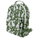 Easter bunny pattern Flap Pocket Backpack (Small)