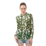 Easter bunny pattern Long Sleeve Chiffon Shirt