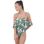 Easter bunny pattern Drape Piece Swimsuit