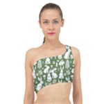 Easter bunny pattern Spliced Up Bikini Top 