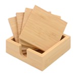 Easter bunny pattern Bamboo Coaster Set