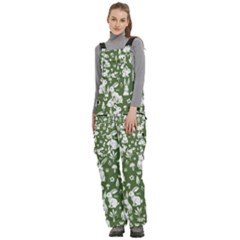 Women s Side Zip Front Pouch Ski And Snowboard Bib Pants	 