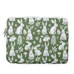Easter bunny pattern 14  Vertical Laptop Sleeve Case With Pocket