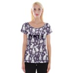Easter bunny pattern Cap Sleeve Top