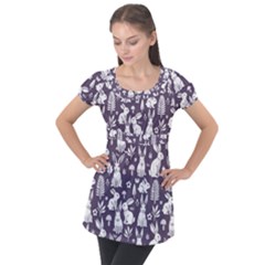 Puff Sleeve Tunic Top 