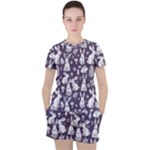 Easter bunny pattern Women s T-Shirt and Shorts Set