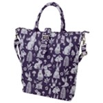Easter bunny pattern Buckle Top Tote Bag