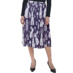 Easter bunny pattern Classic Velour Midi Skirt 