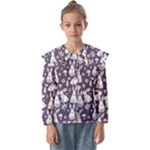 Easter bunny pattern Kids  Peter Pan Collar Blouse