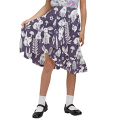 Kids  Ruffle Flared Wrap Midi Skirt 