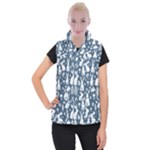 Easter bunny pattern Women s Button Up Vest