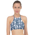 Easter bunny pattern Halter Bikini Top
