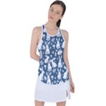 Easter bunny pattern Racer Back Mesh Tank Top