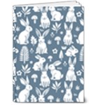 Easter bunny pattern 5  x 7  Hardcover Notebook