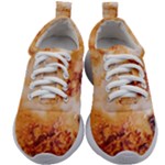Burnt paper texture print design Kids Athletic Shoes