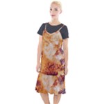Burnt paper texture print design Camis Fishtail Dress
