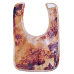 Burnt paper texture print design Baby Bib
