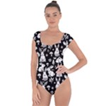 Easter bunny pattern Short Sleeve Leotard 