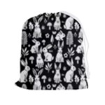 Easter bunny pattern Drawstring Pouch (2XL)